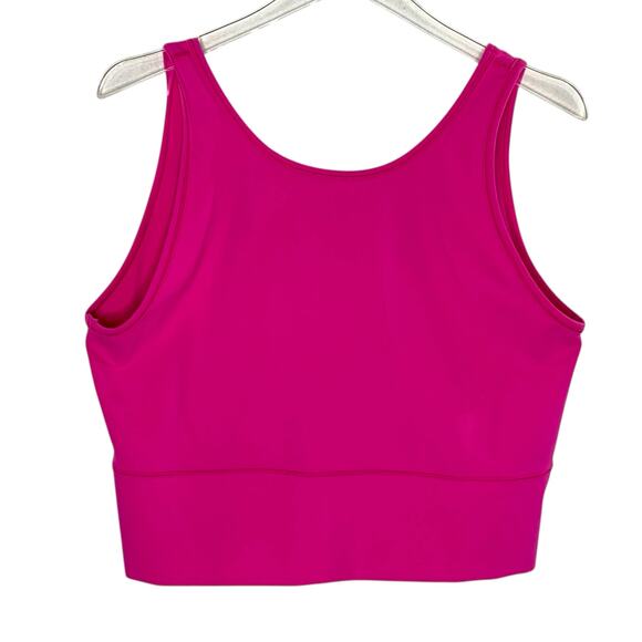 Lululemon 12 Womens Power Pivot Tank Top Hot Pink Reversible *flaw - Picture 2 of 9